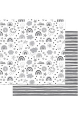 PHOTOPLAY 12X12 Patterned Paper, Little One - Over The Rainbow