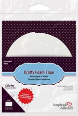 Scrapbook Adhesives Crafty Foam Tape- white 13ft