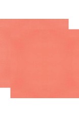 Simple Stories Color Vibe 12X12 Textured Cardstock - Coral