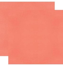 Simple Stories Color Vibe 12X12 Textured Cardstock - Coral
