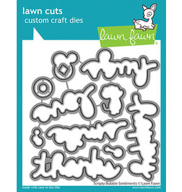 Lawn Fawn Scripty Bubble Sentiments Die - Lawn Cuts