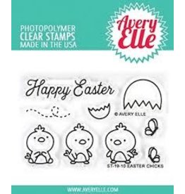 Avery Elle Easter Chicks Clear Stamps