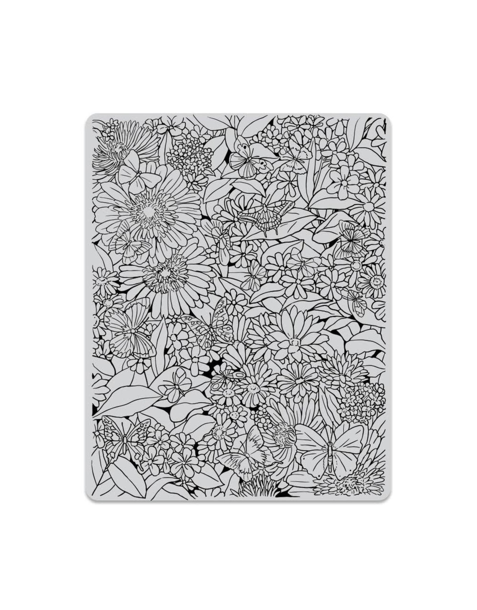 Hero Arts Butterfly Garden Background Cling Stamp