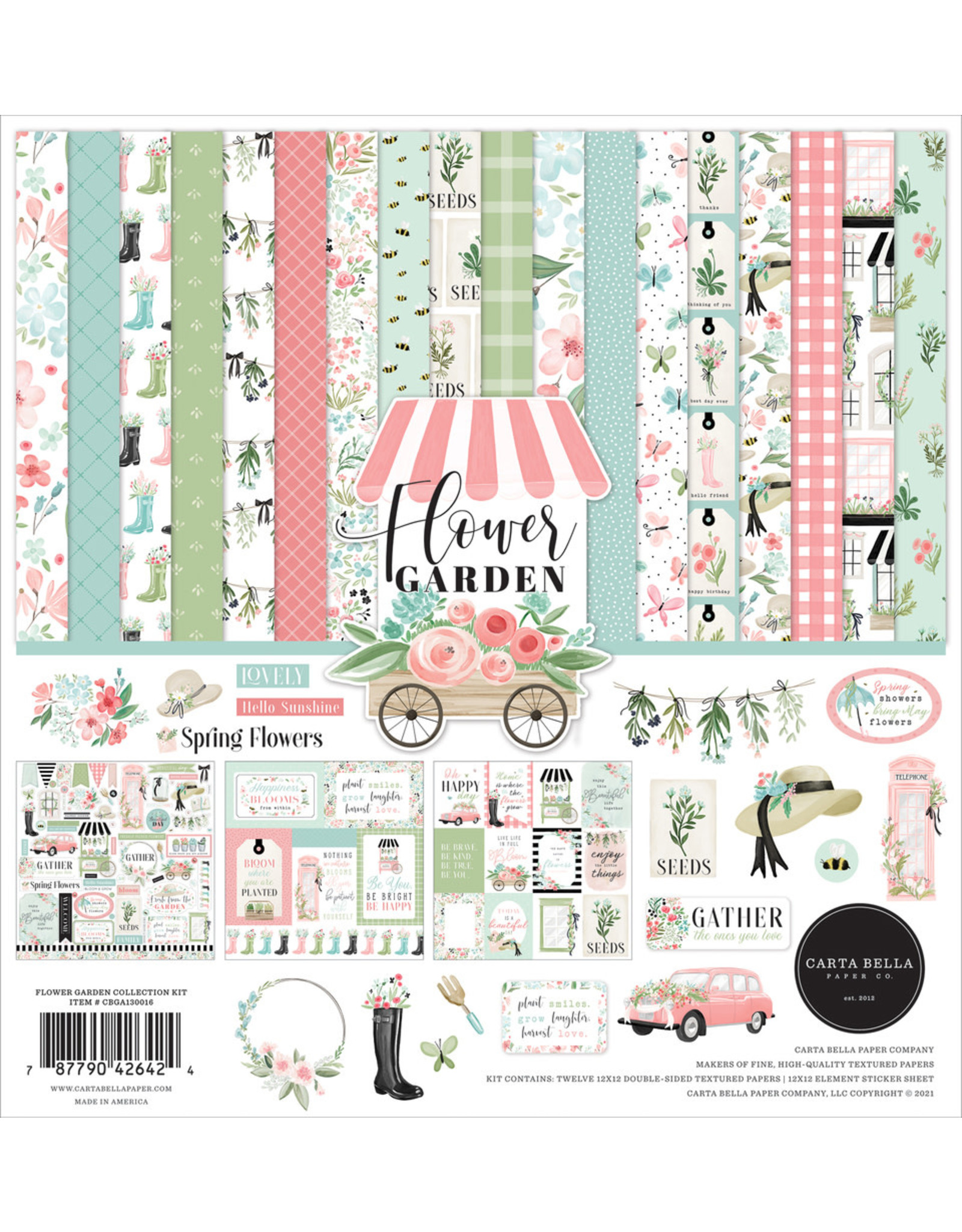 8x8 garden kit on Carta Bella Flower Garden Collection Kit The Nic Nook