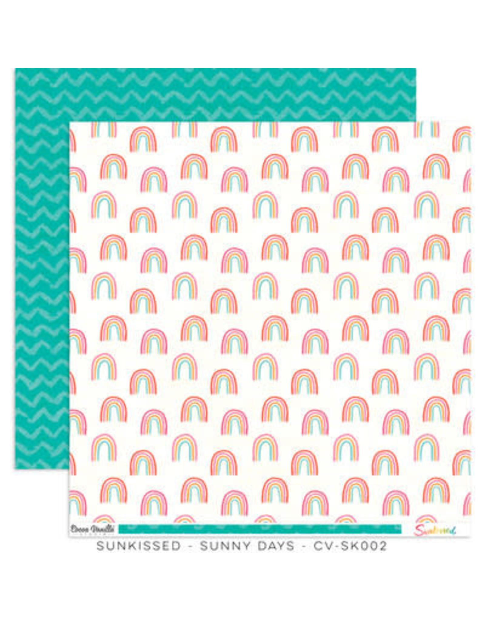 Cocoa Vanilla 12X12 Patterned Paper, Sunkissed - Sunny Days