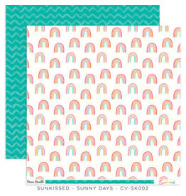 Cocoa Vanilla 12X12 Patterned Paper, Sunkissed - Sunny Days