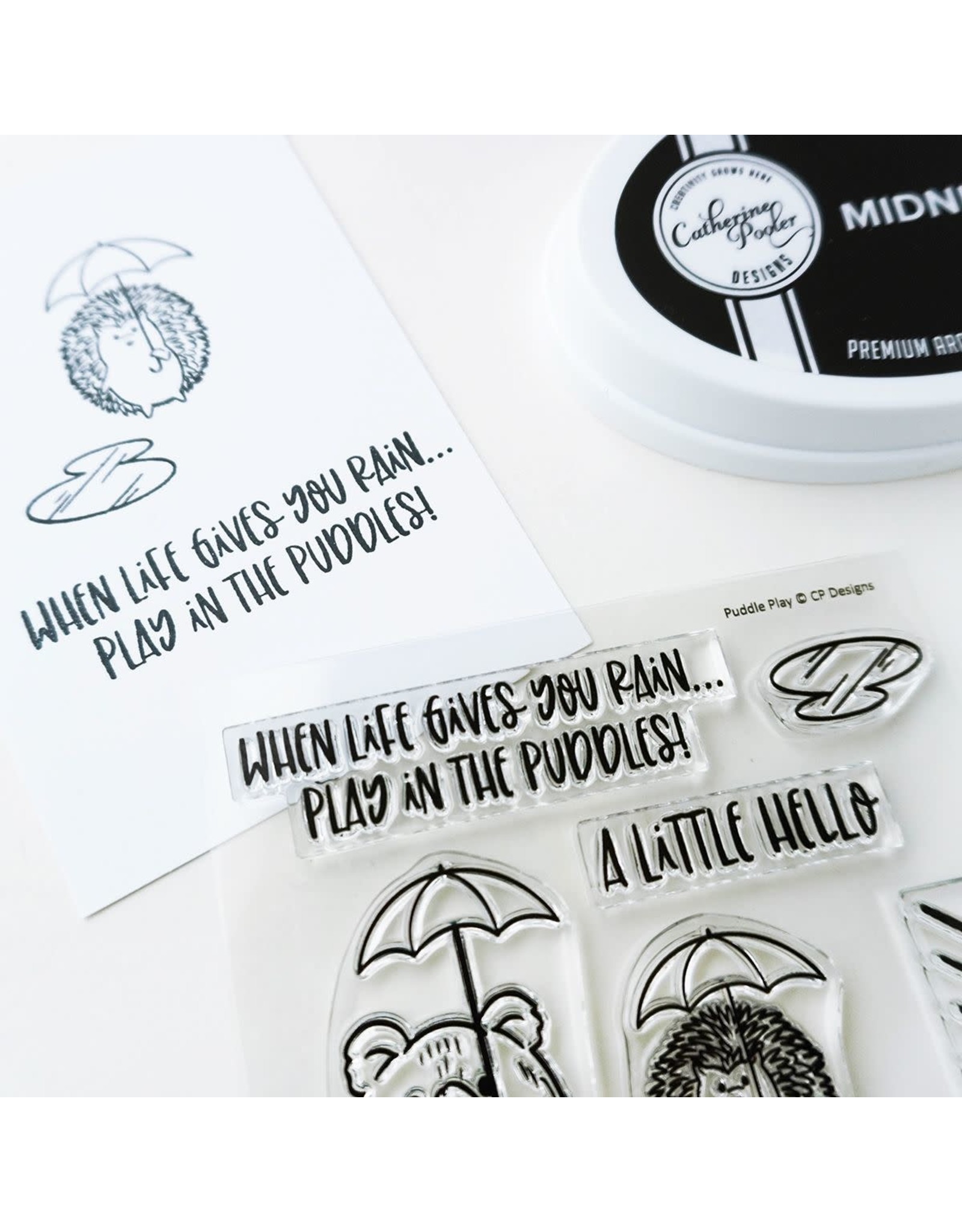Catherine Pooler Designs April Showers Puddle Play Stamp Set