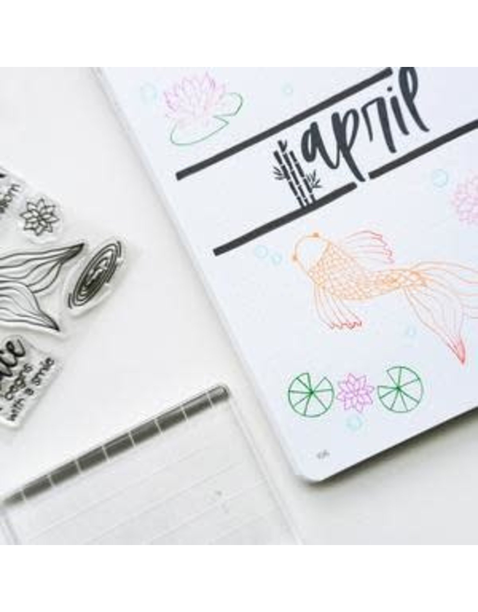 Catherine Pooler Designs Club Canvo Koi Pond Stamp Set