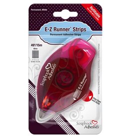 Scrapbook Adhesives E-Z Runner Permanent Strips Refillable Dispenser-small red