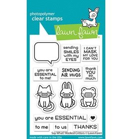 Lawn Fawn Say What? Masked Critters - Stamps
