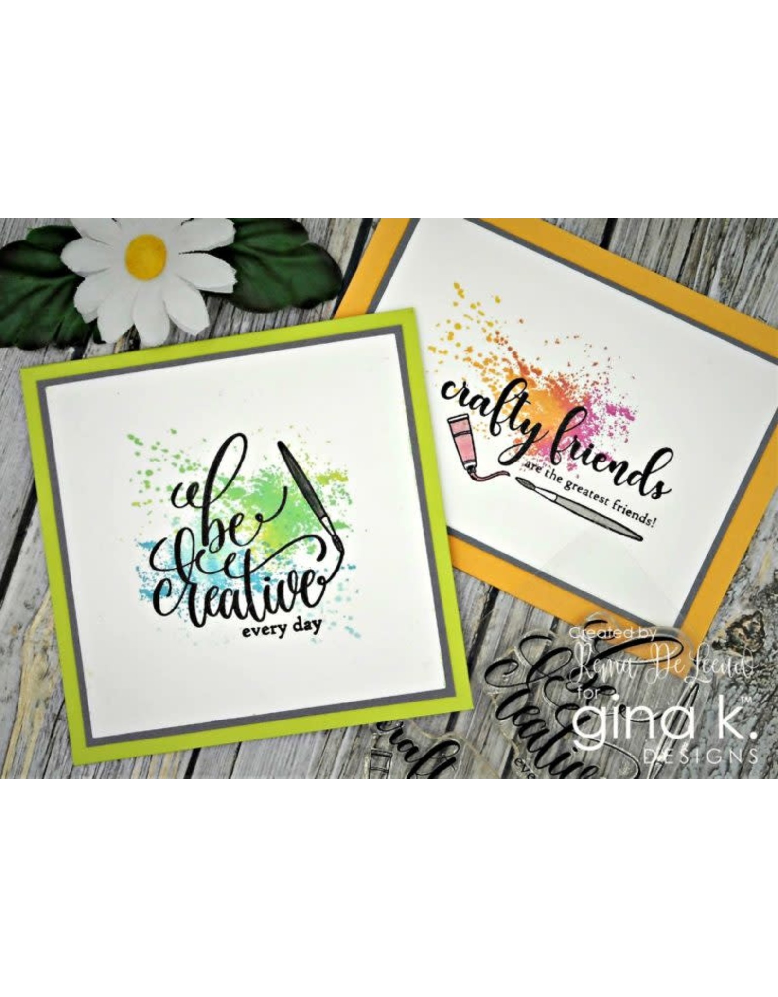 Gina K. Designs Crafty and Creative MINI Stamp