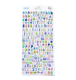 PINKFRESH STUDIO Happy Blooms - Mini Alphabet Stickers