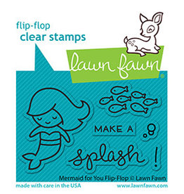 Lawn Fawn Mermaid for You Flip-Flop - Clear Stamps