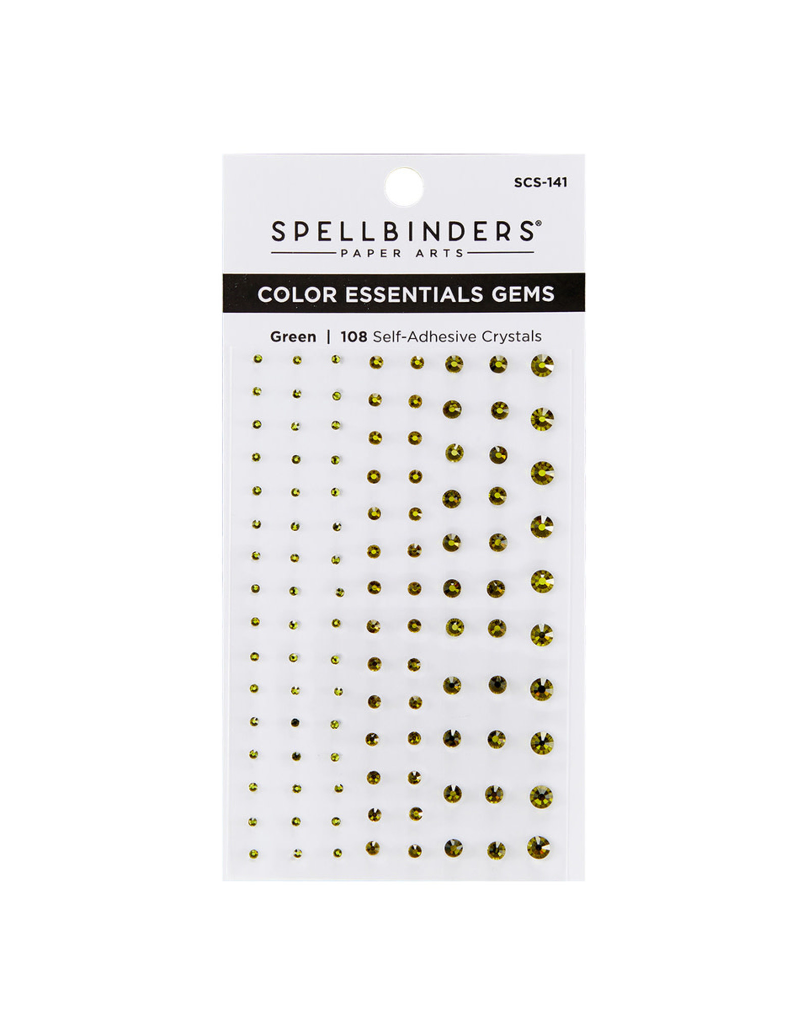 Spellbinders Color Essential Gems - Green Mix