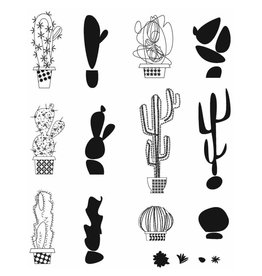 Tim Holtz - Stampers Anonymous Mod Cactus - Rubber Stamp Set