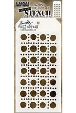 Tim Holtz - Stampers Anonymous DOTTED LINE-LAYERED STENCIL