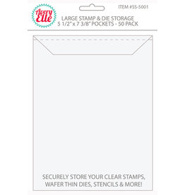 Avery Elle Large Stamp & Die Storage Pockets - 5-1/2” x 7-1/4” Set of 50