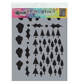 Dylusions TREE BORDER-STENCILS DYLUSIONS