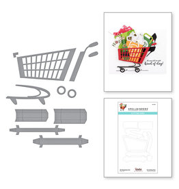 Spellbinders Becky Roberts 3D Shopping Cart Etched Die