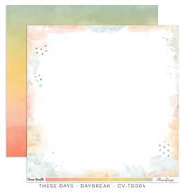 Cocoa Vanilla 12X12 Patterned Paper, These Days - Daybreak