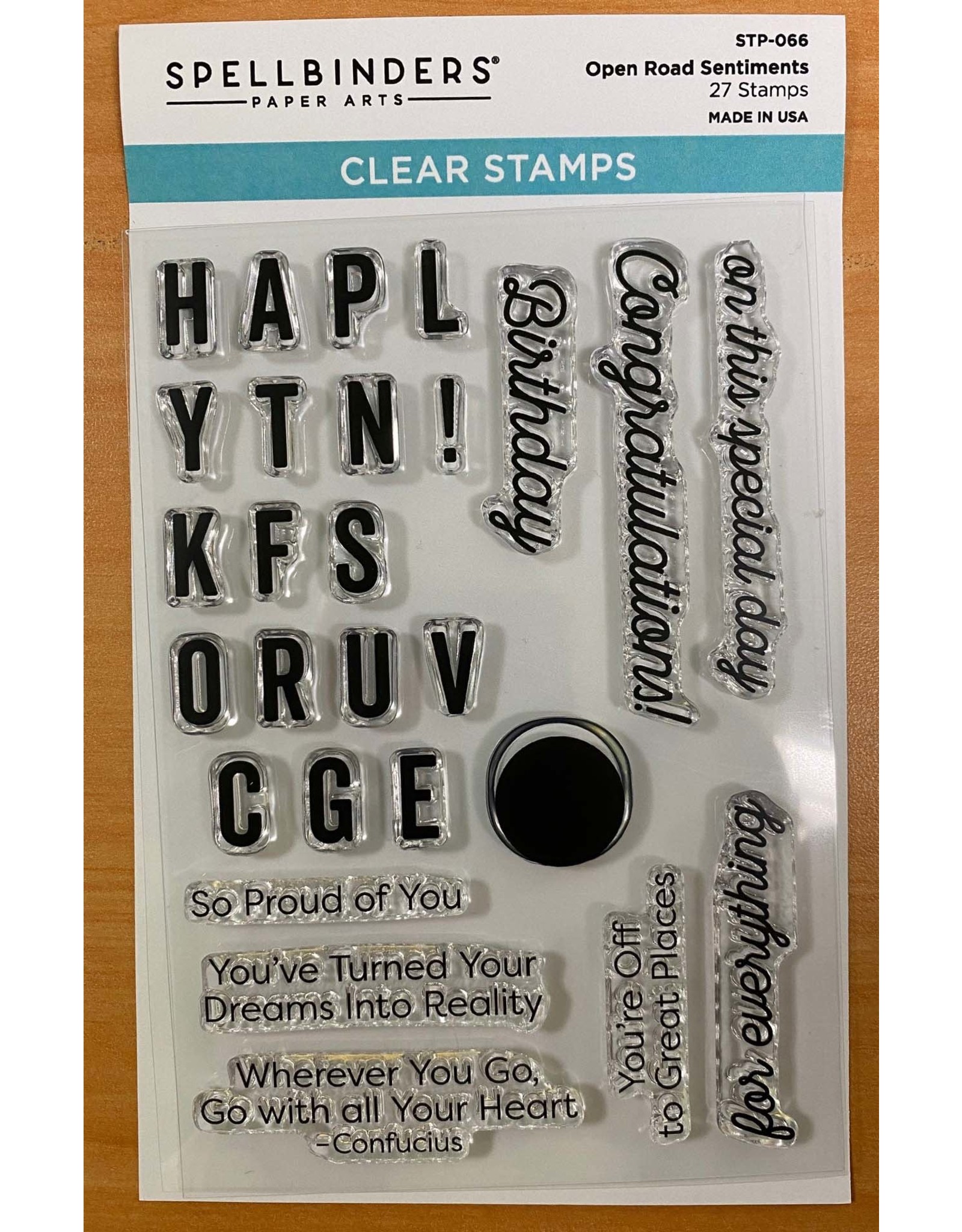 Spellbinders Open Road Sentiment Stamp Set