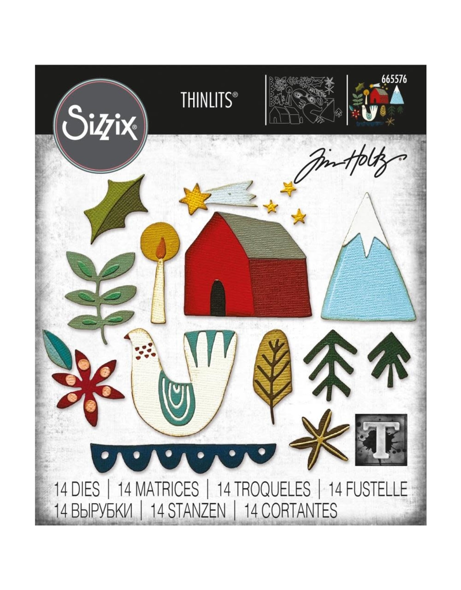 Tim Holtz - Sizzix Thinlits Funky Nordic