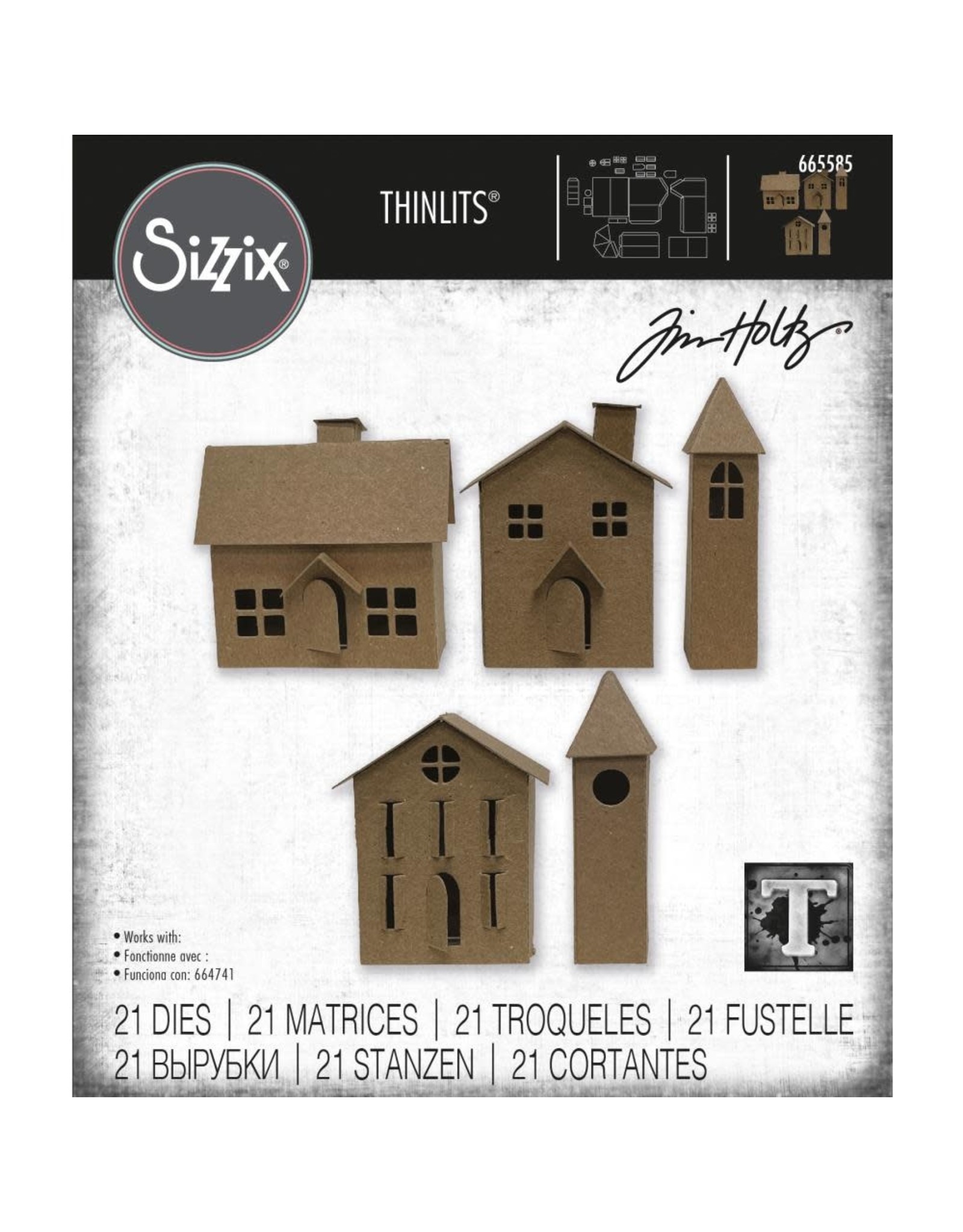 Tim Holtz - Sizzix Thinlits Paper Village 2