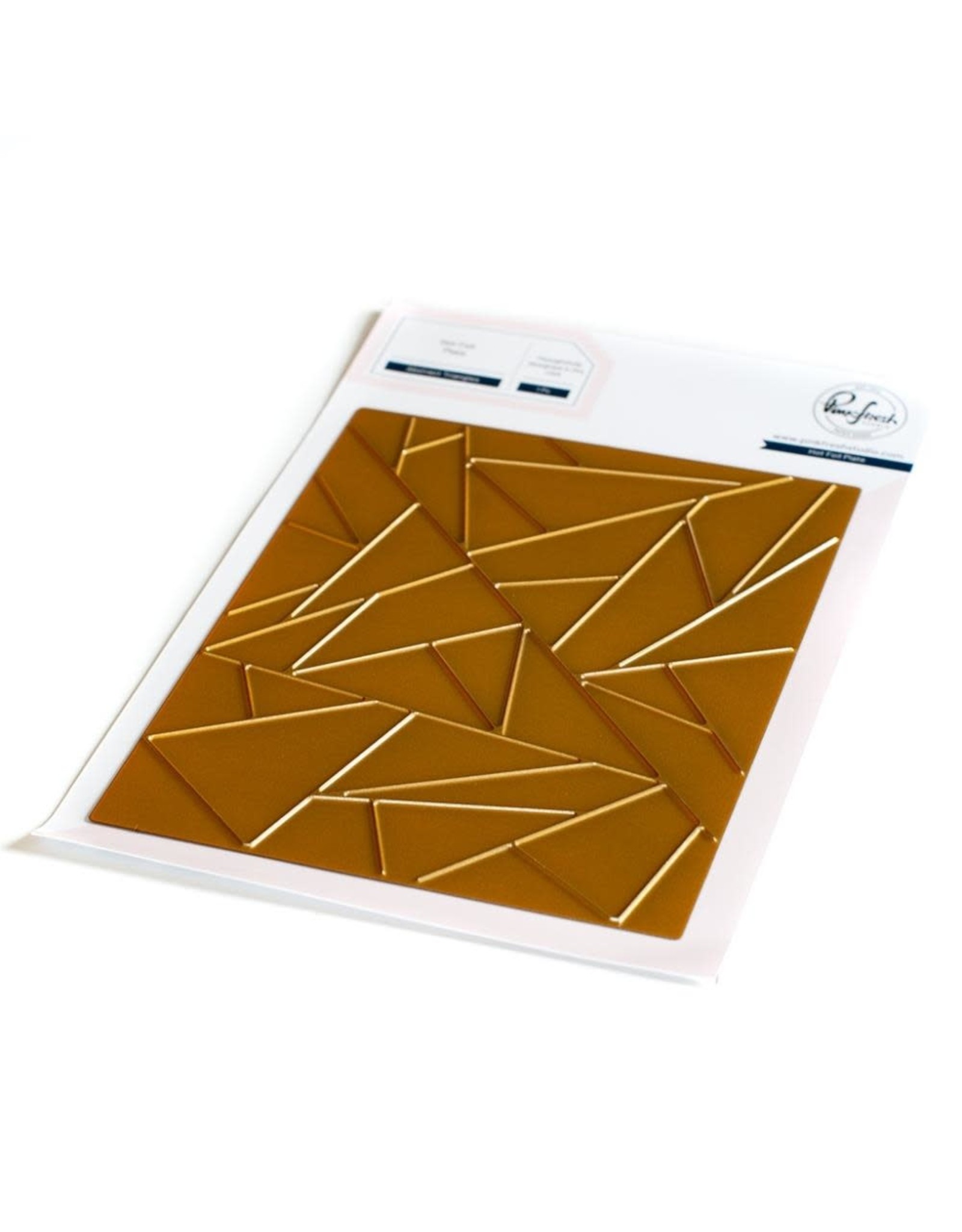 PINKFRESH STUDIO ABSTRACT TRIANGLES -HOT FOIL PLATE