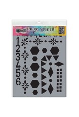 Dylusions NUMBER FRAMES-STENCILS DYLUSIONS