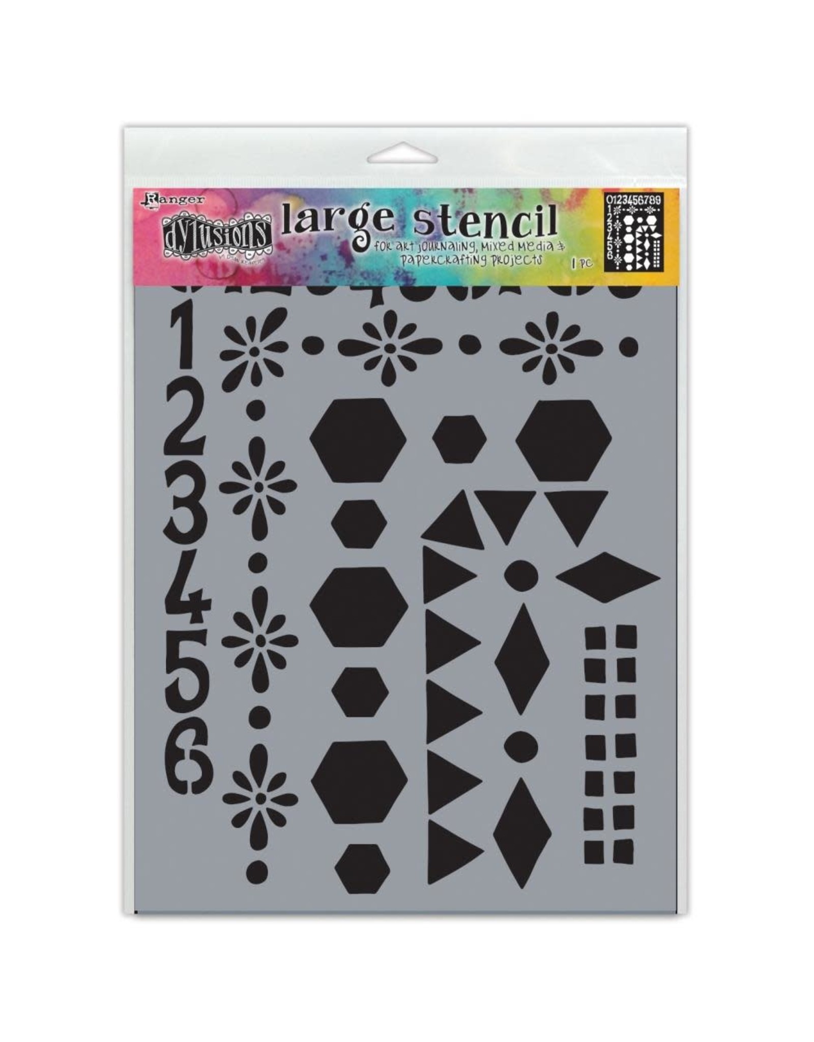 Dylusions NUMBER FRAMES-STENCILS DYLUSIONS
