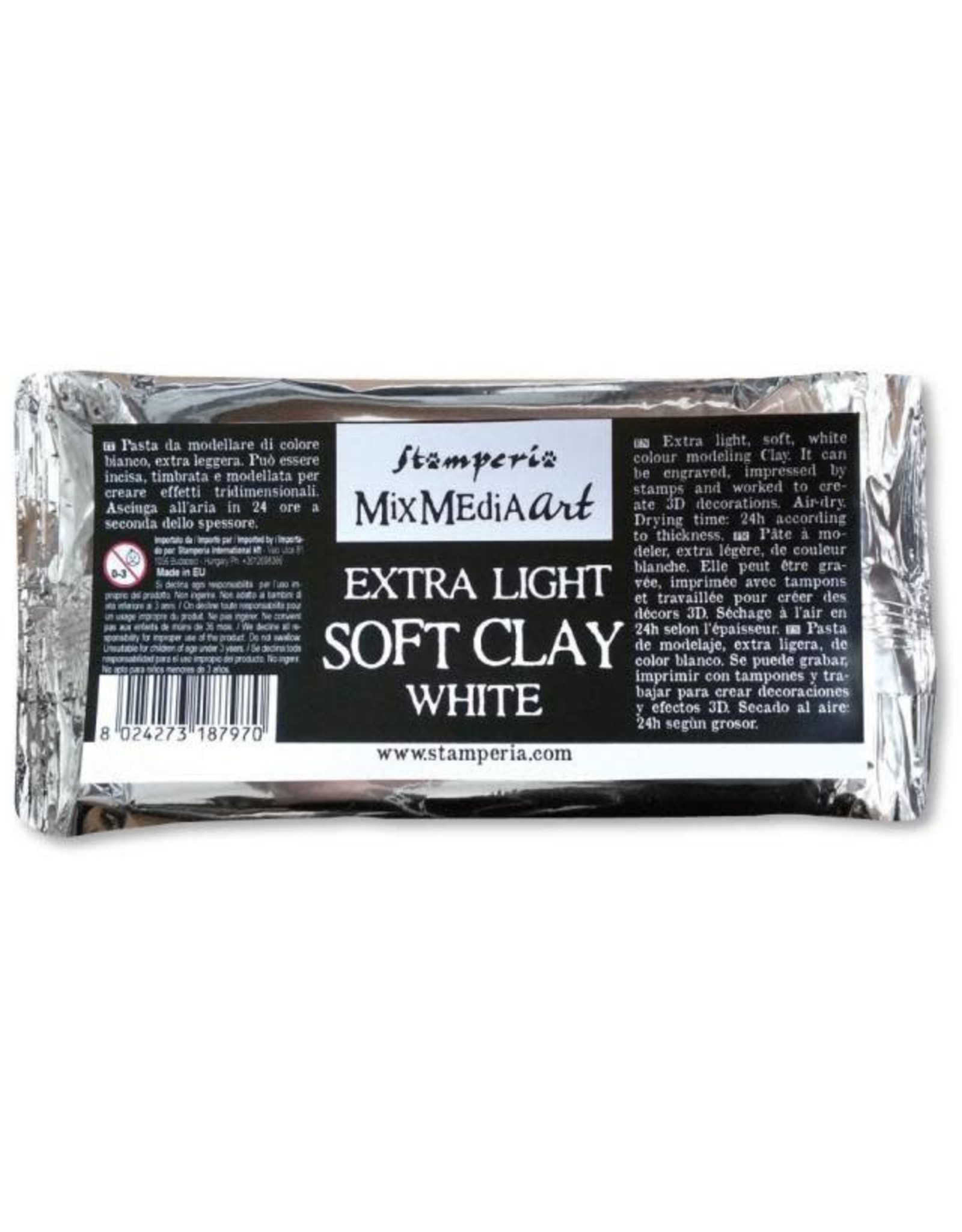 Stamperia Extra Soft Clay- White