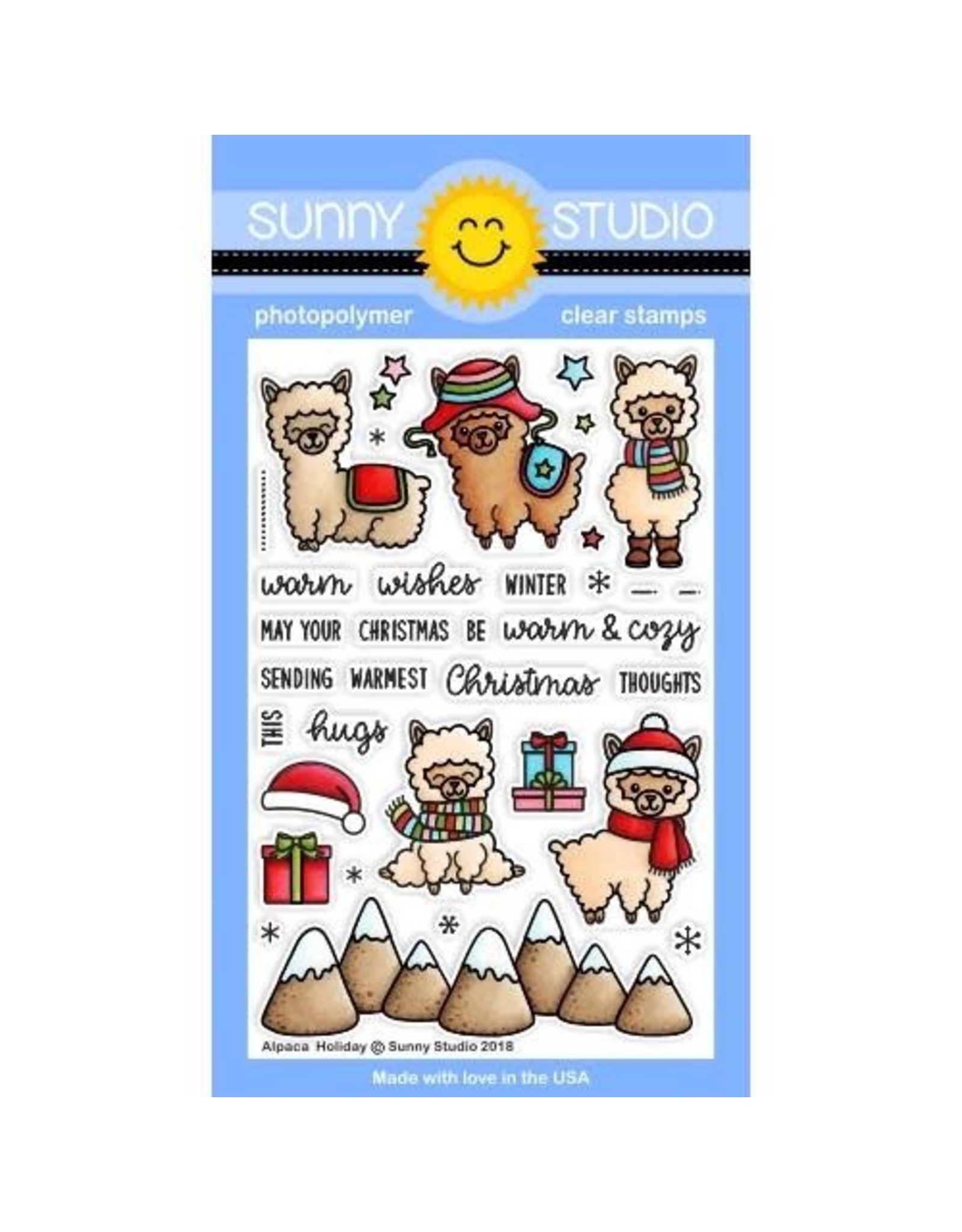 Sunny Studio Stamps Alpaca Holiday Stamps