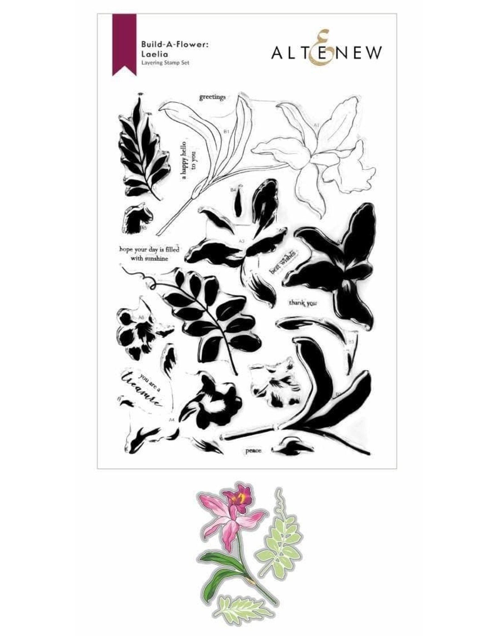 ALTENEW Build-A-Flower: Laelia Layering Stamp & Die Set