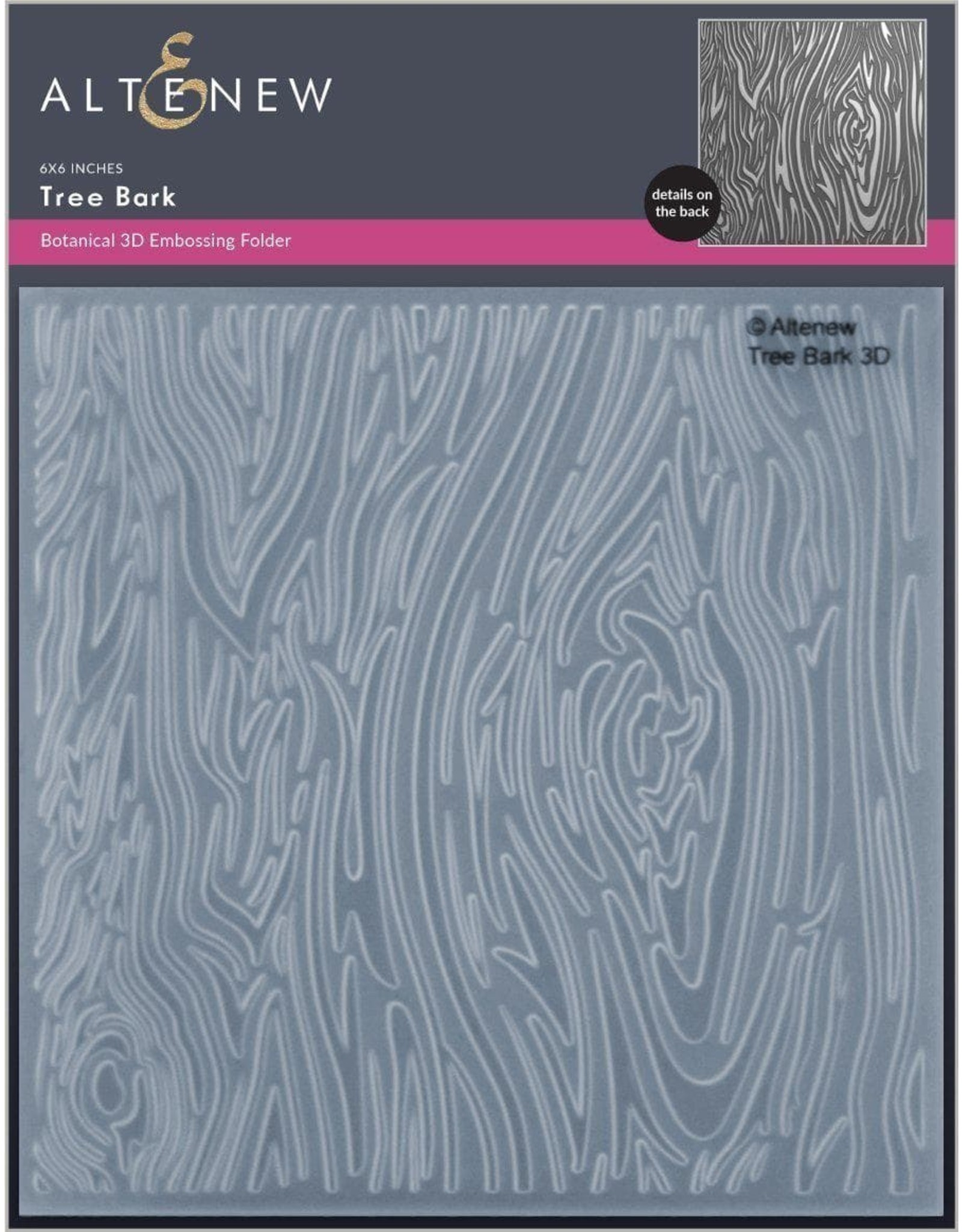 ALTENEW Tree Bark 3D Embossing Folder