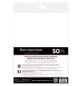 SPECTRUM NOIR Spectrum Noir WHITE -ULTRA SMOOTH CARDSTOCK - 50 SHEETS