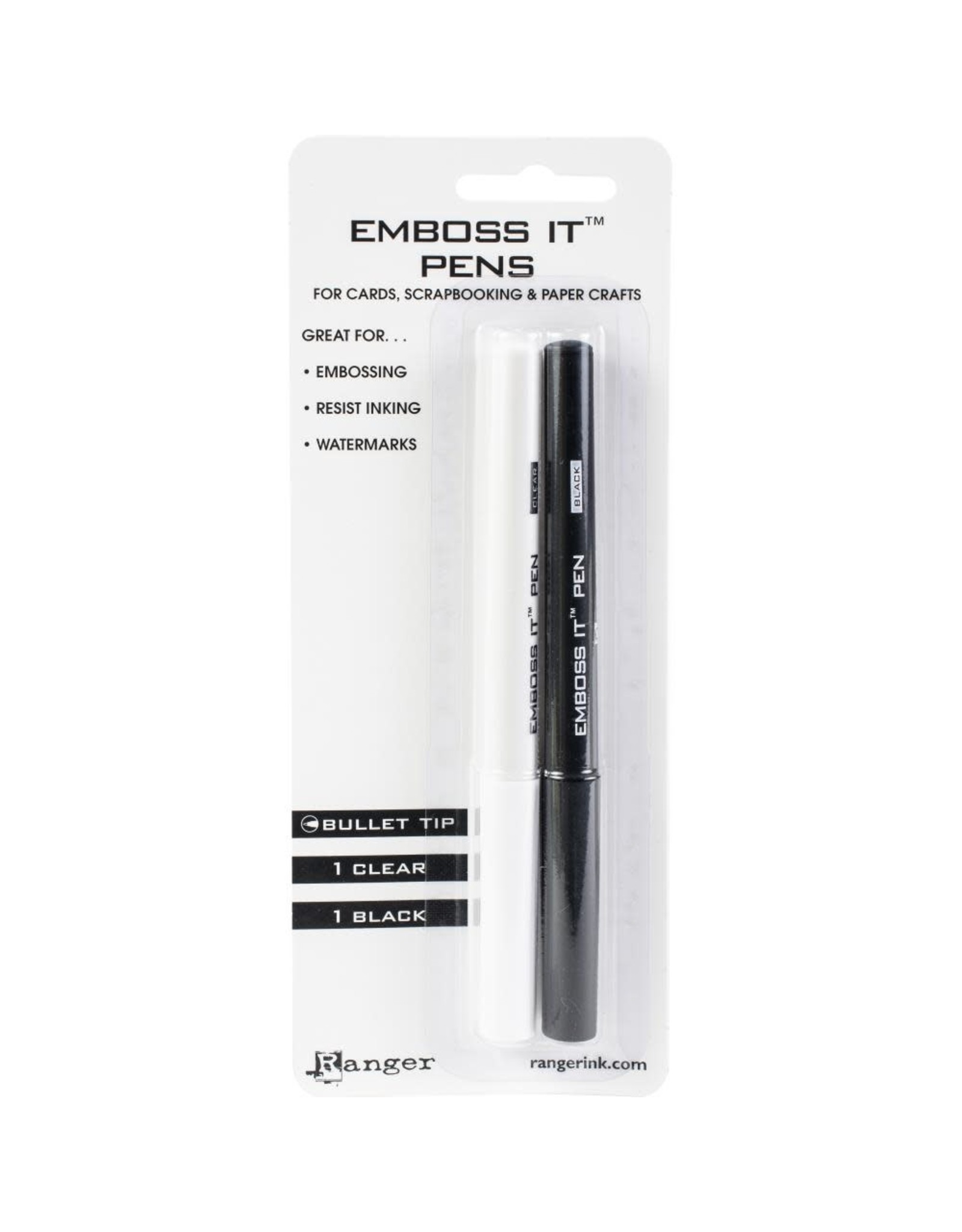 Ranger EMBOSS IT PENS - BLACK AND CLEAR