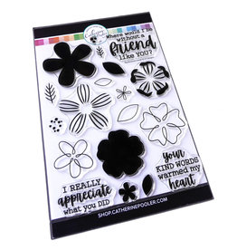Catherine Pooler Designs Just A Note Big Blossoms Stamp Set