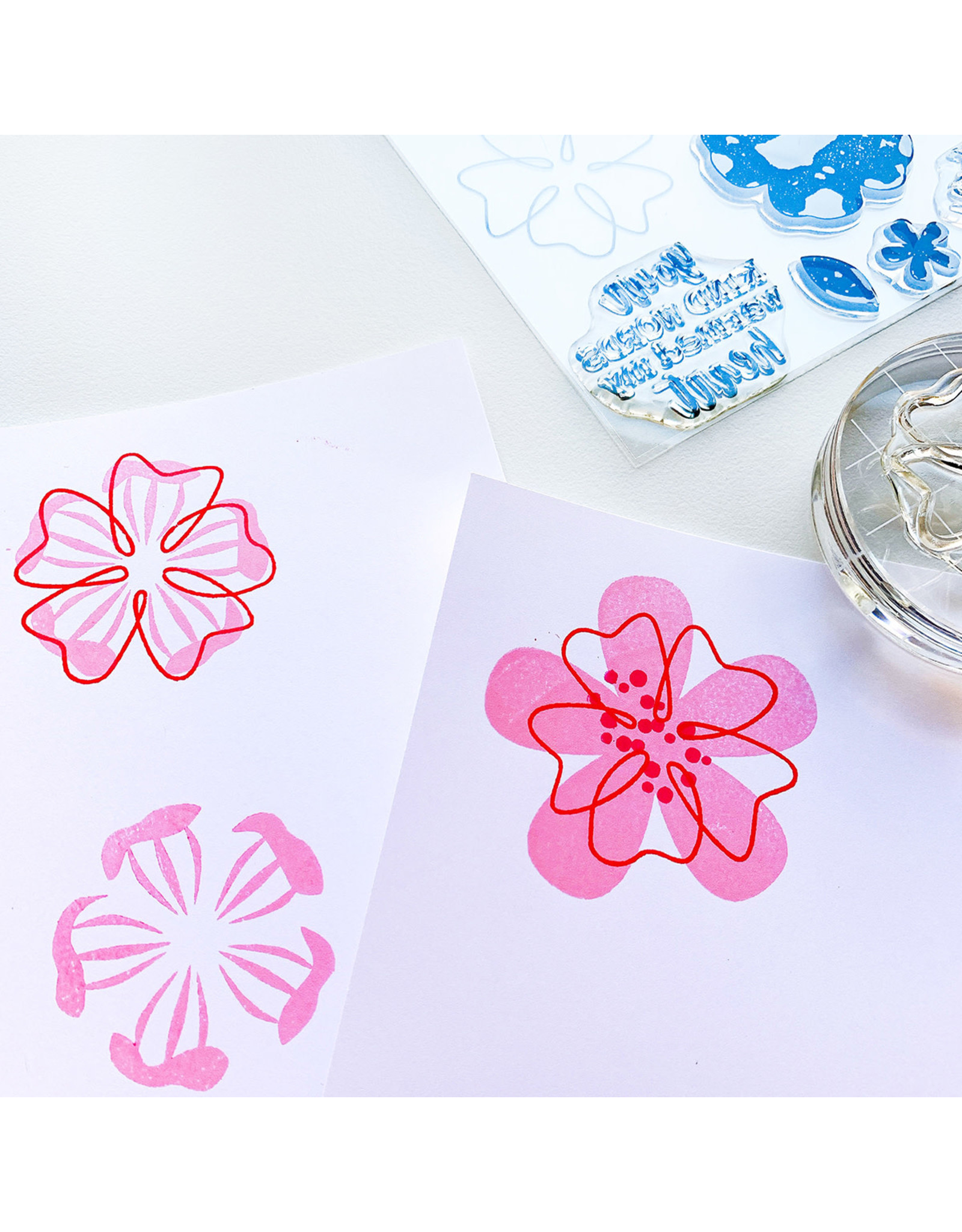 Catherine Pooler Designs Just A Note Big Blossoms Stamp Set