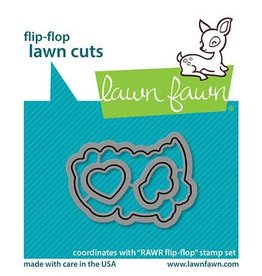 Lawn Fawn RAWR Flip-Flop Dies - Lawn Cuts