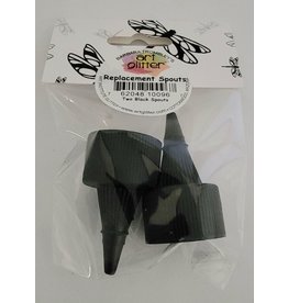 Art Glitter Art Glitter Replacement Spouts Designer Dries Clear Glue - Black 2 Per pkg