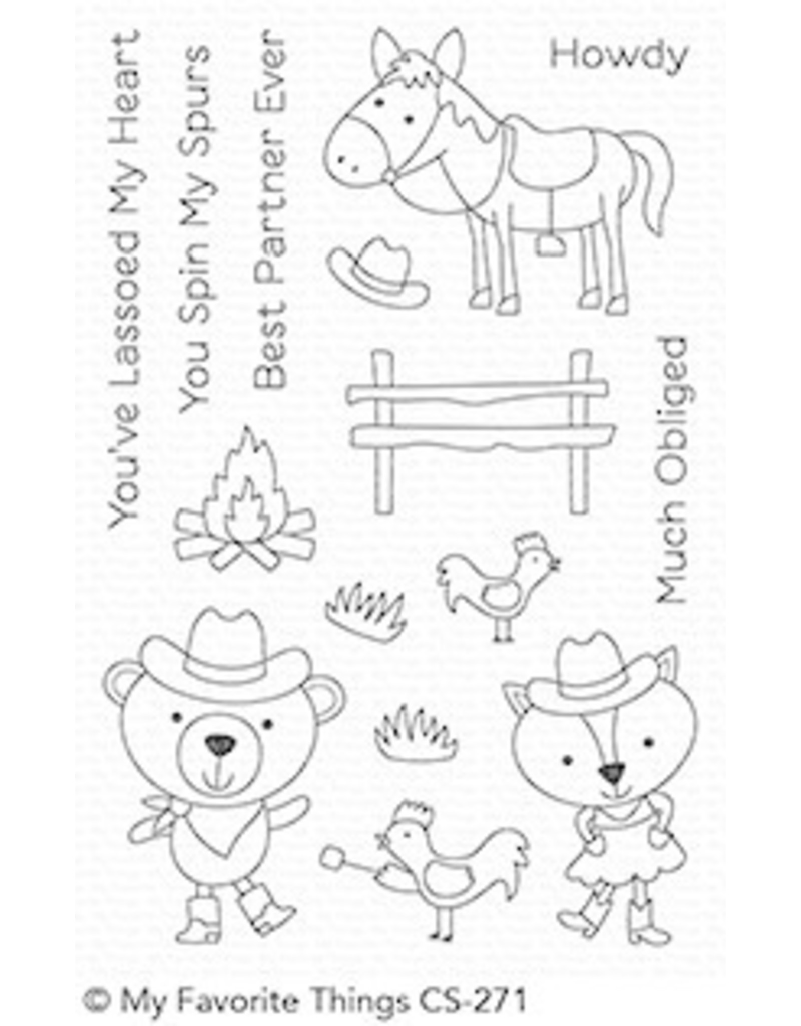 My Favorite Things Best in the West Stamps