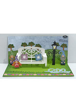 Karen Burniston 1170- Garden Bench Pop-Up