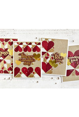 Taylored Expressions Create In Quads - Hearts Layering Stencil