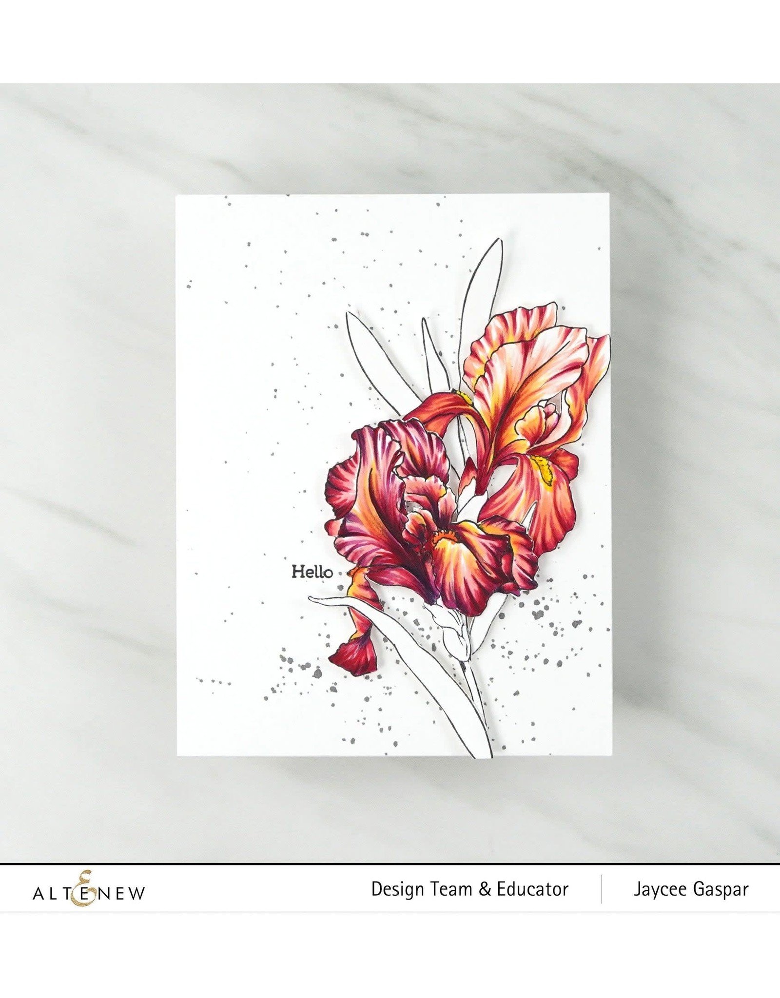 ALTENEW Build-A-Flower: Bearded Iris Layering Stamp & Die Set