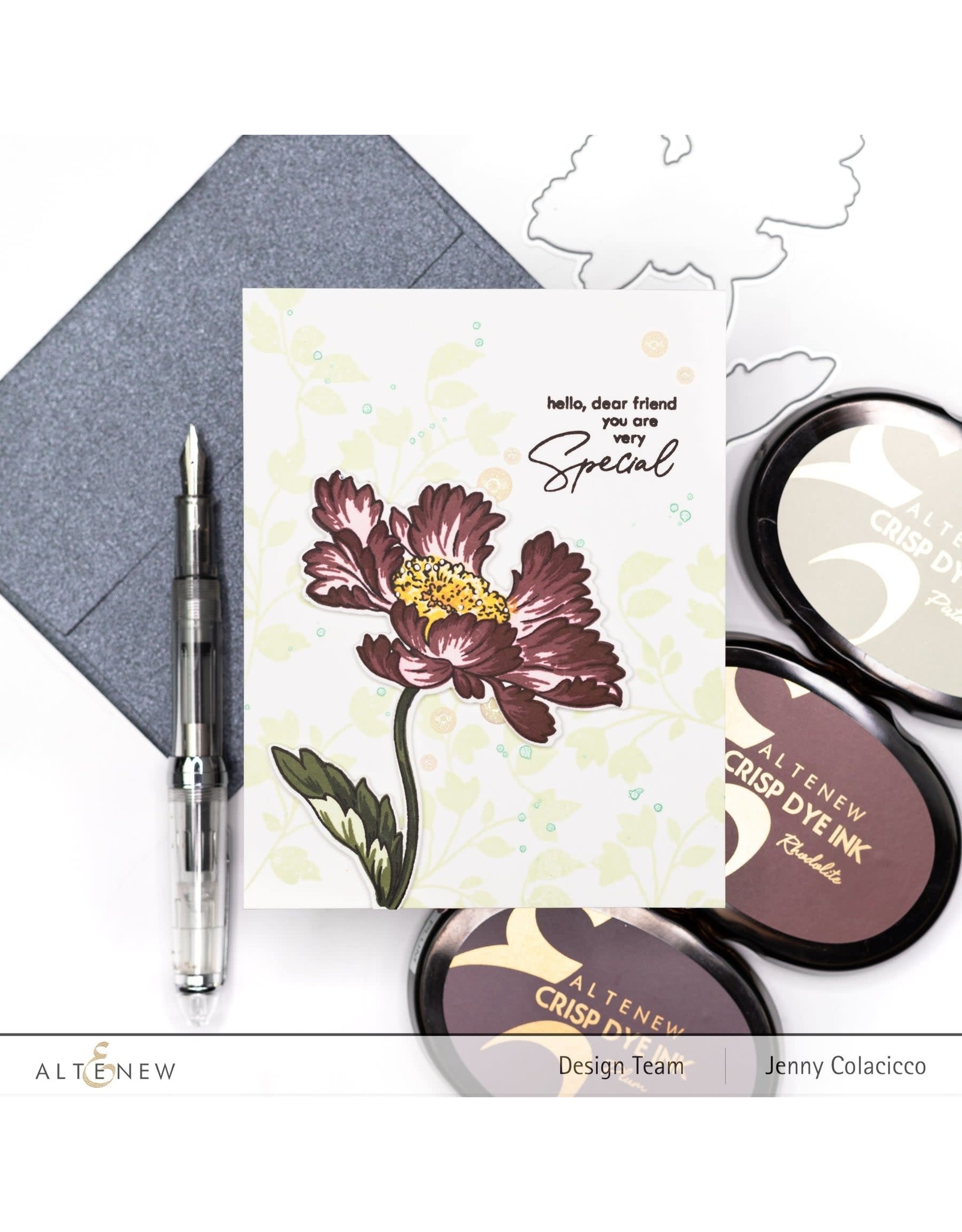 ALTENEW Build-A-Flower-Candystripe Cosmos Stamp and Die Bundle