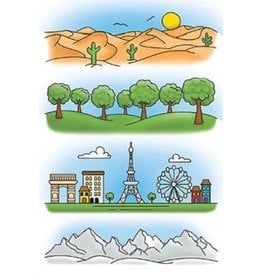 LDRS Creative Scenic Backgrounds - 1 - 4x6 Stamps