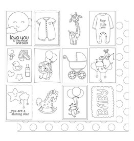 PHOTOPLAY Hush Little Baby  - 12 x 12  - Color Me Sheet