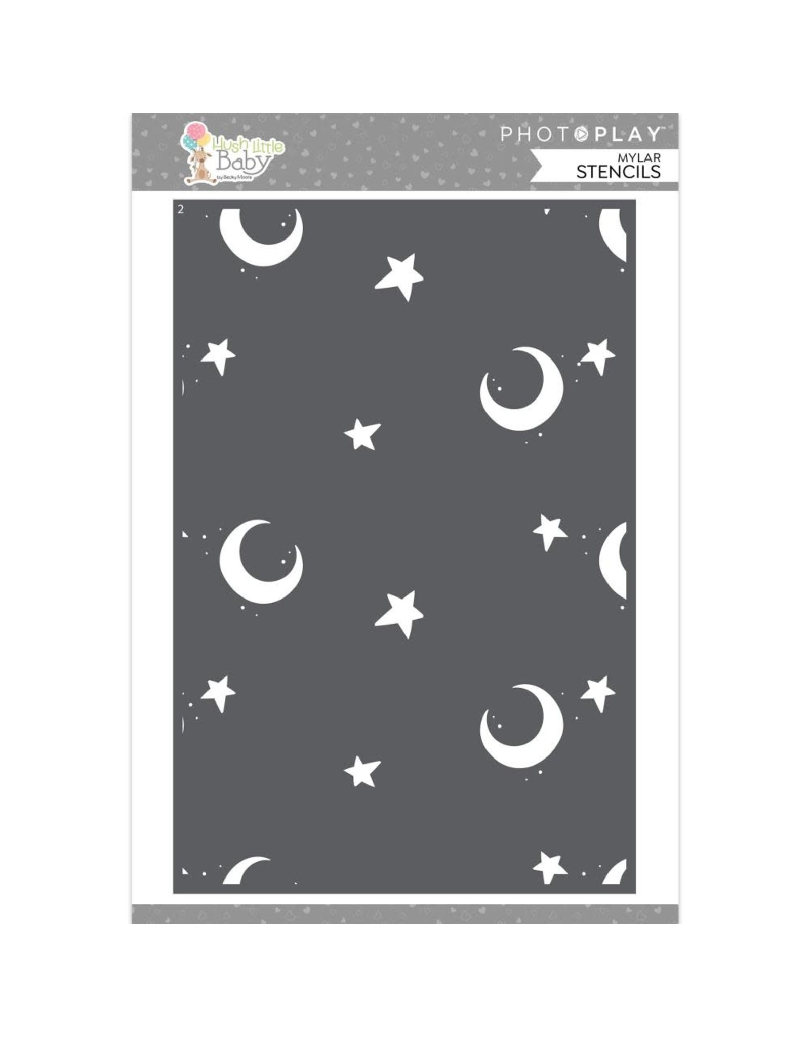 PHOTOPLAY Hush Little Baby - Bed Time 3-Piece 6x9 Stencil