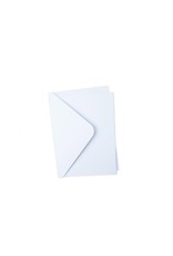 Sizzix Surfacez Cards & Envelopes, A6, White, 10PK