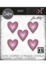Tim Holtz - Sizzix Thinlits  Stacked Tiles Hearts